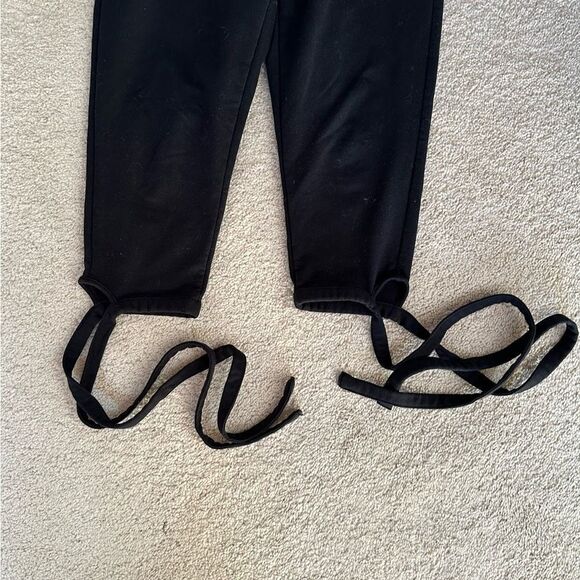 Gymshark black cropped jogger wrap ballet style pants - Picture 6 of 9